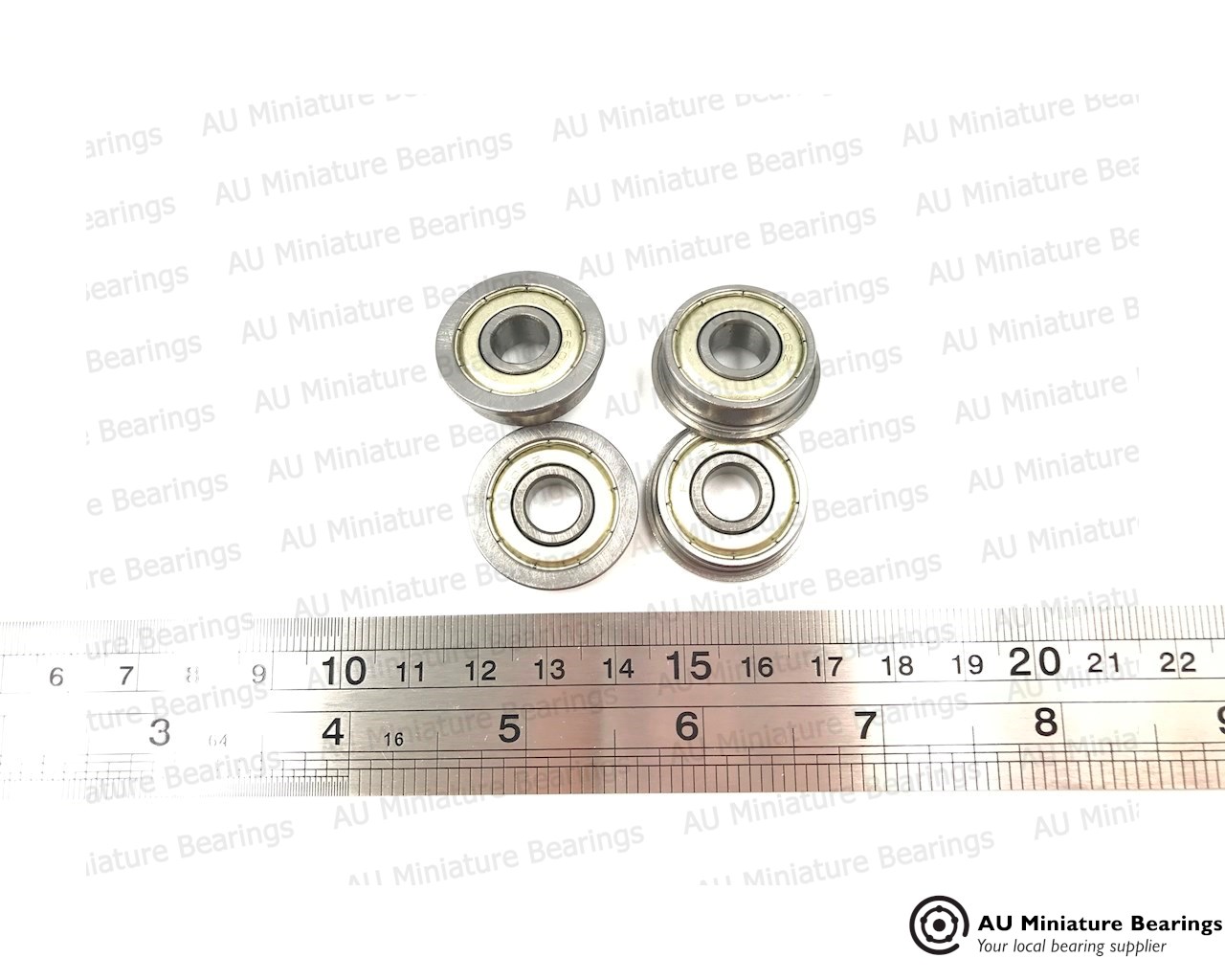 thumbnail image 2 of 10pcs FR8-ZZ Flange Ball Bearings - Metal Shielded, High Quality FR8ZZ 2 of 3